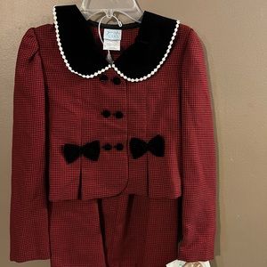 Brand New*  Jessica Ann Red/Black/White Girl Dress Size 10